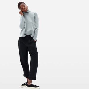 Black Everlane Put Together Pleated Pants Size 10